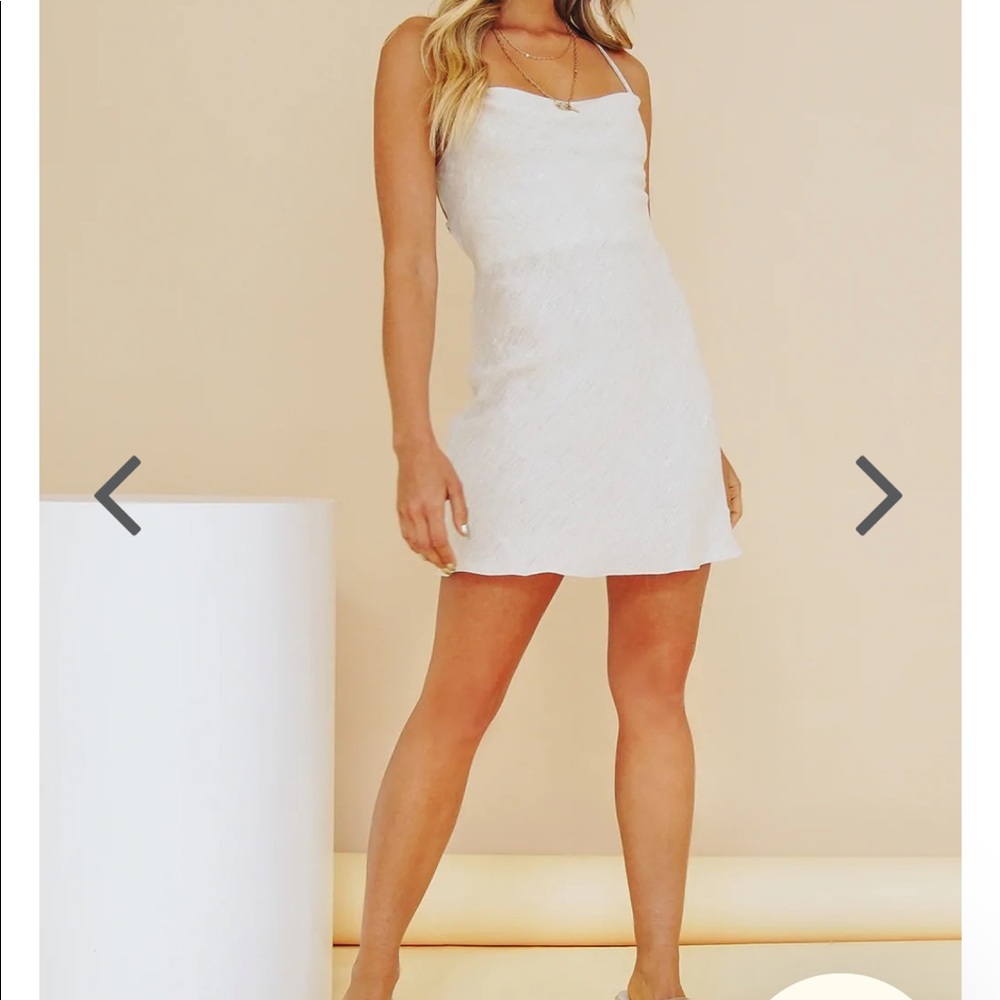 VRG GRL white linen dress